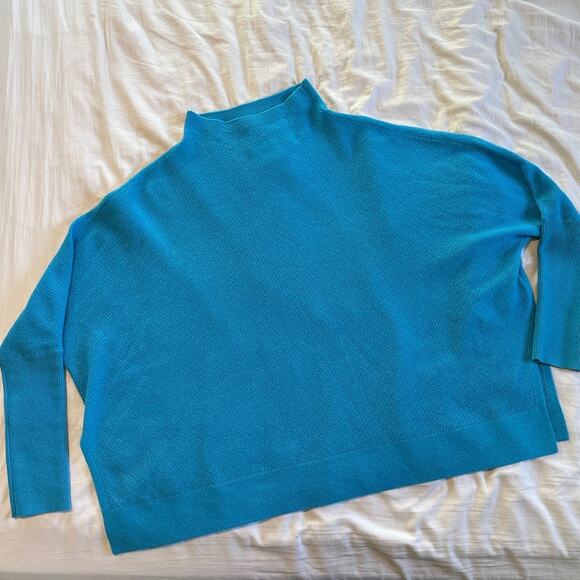 Anthropologie Maeve The Shea Oversized Cashmere Sweater Blue - Picture 5 of 11